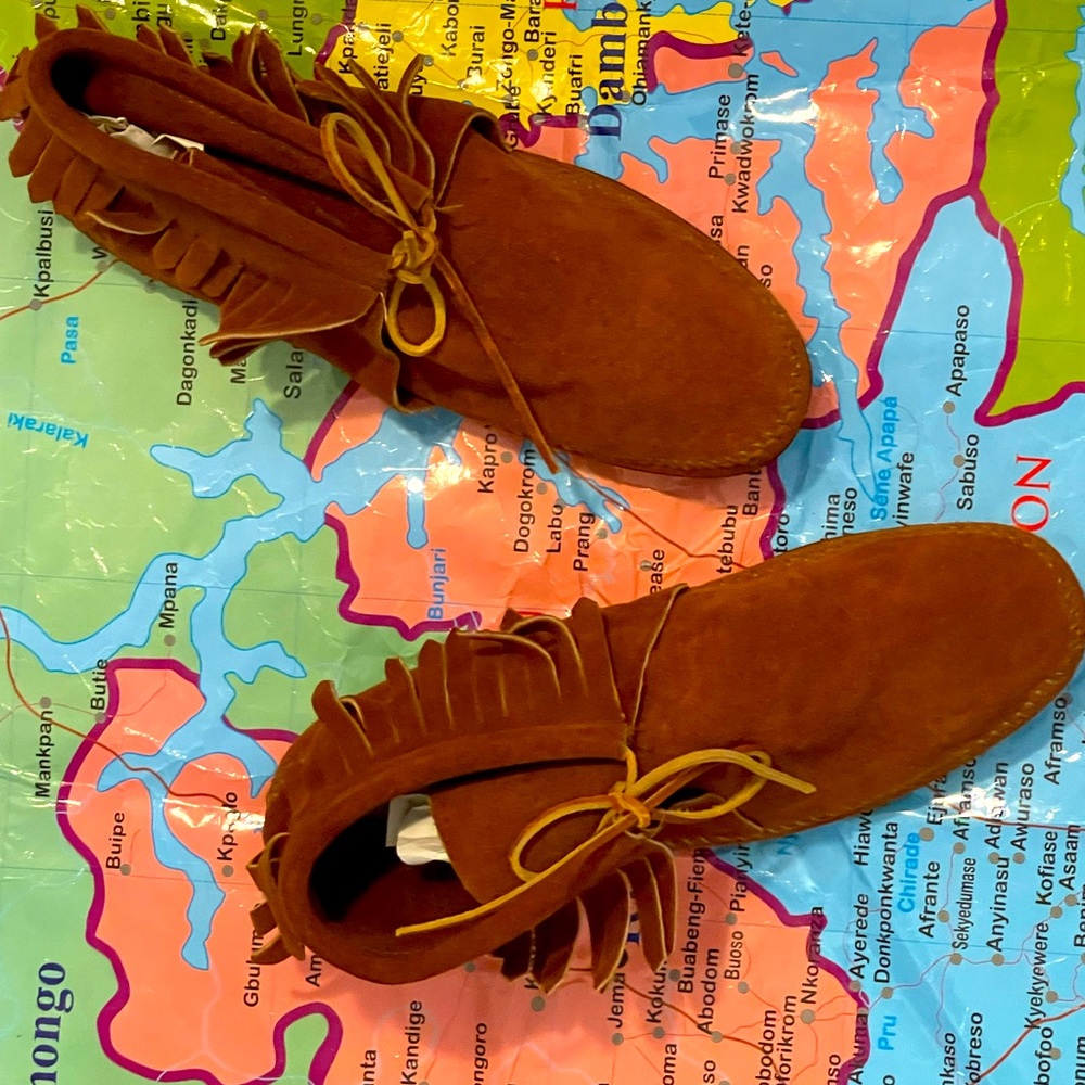 Cognac Women's Moccasins US 12